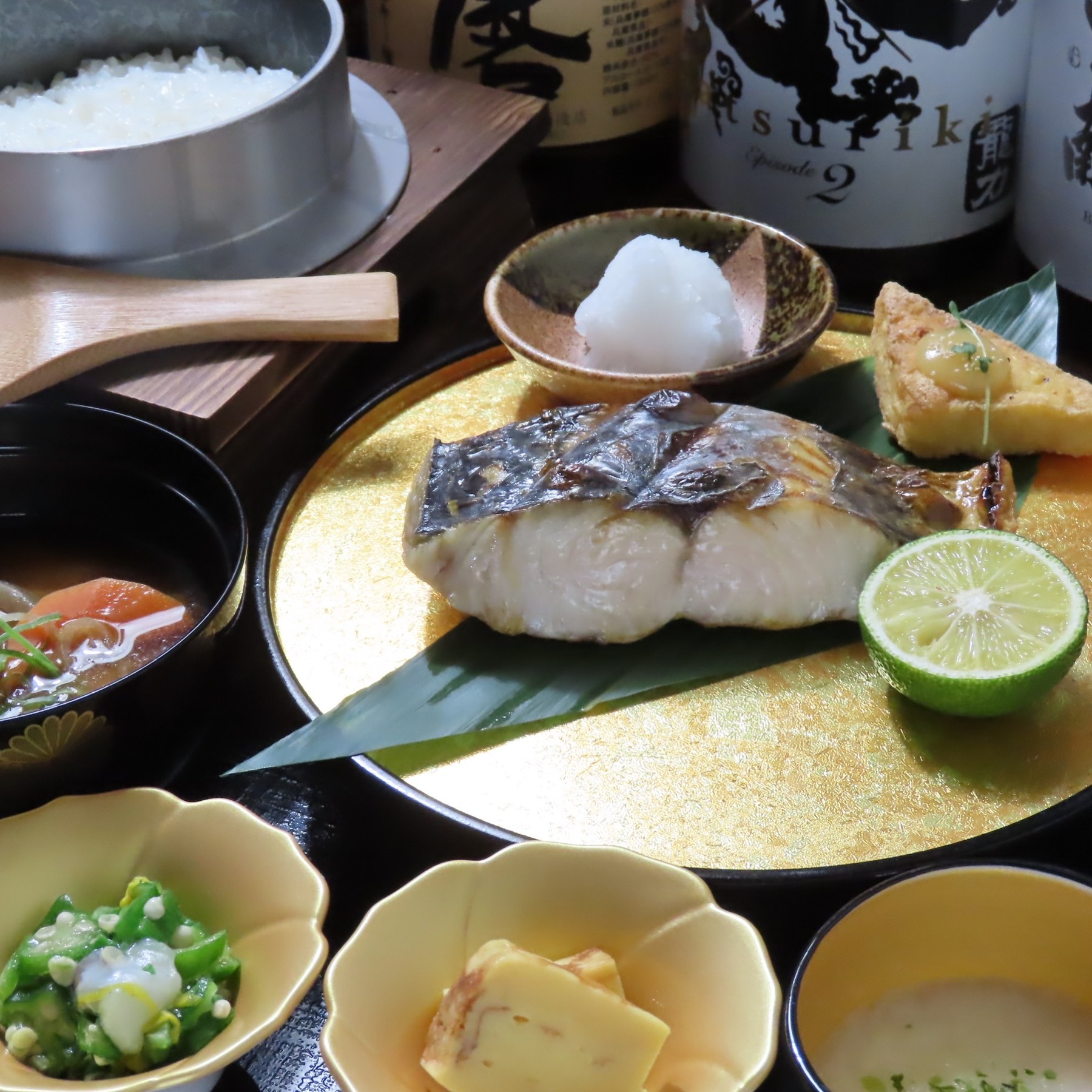 さわらの灰干し御膳（約140g）